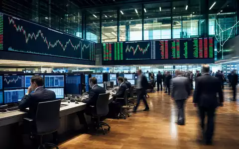 secunet Security Networks DE0007276503 dokumentiert Börsen-Editorial mit Trading-Floor und technologiebezogenen Aktiencharts Frankfurt - Foto: THN