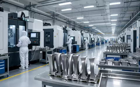 Howmet Aerospace US4432011082 Präzisionsfertigung von Triebwerkskomponenten in einer modernen Luft- und Raumfahrtfabrik - Foto: THN