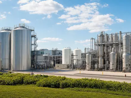 Fotorealistische Fermentationsanlage symbolisiert Corbion N.V. (ISIN NL0010583399) in der biobasierten Ingredienzien-Produktion weltweit - Foto: THN