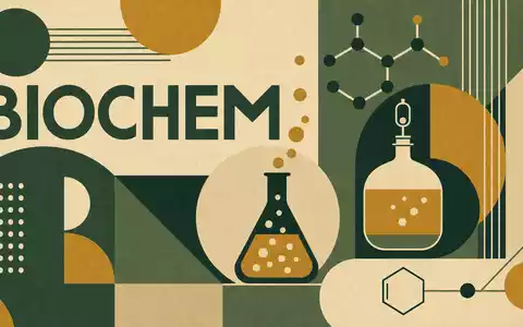 Geometrisches Bauhaus-Poster mit Sektor-Schriftzug BIOCHEM symbolisiert die Branche von Corbion N.V. (ISIN NL0010583399) - Foto: THN