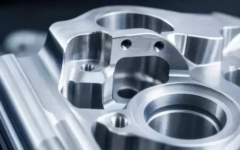 Autodesk Inc. optimiert CNC-Fertigung per Software; Makroaufnahme zeigt präzises Aluminiumbauteil, ISIN US0527691069 - Foto: THN