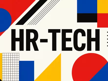 Bauhaus Poster mit geometrischen Formen für Automatic Data Processing US0530151036 im HR Tech Sektor - Foto: THN