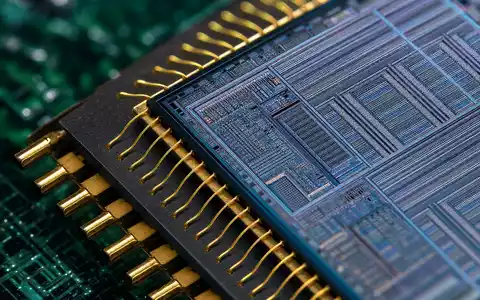 Makroaufnahme eines Prozessorchips symbolisiert Automatic Data Processing US0530151036 digitale Datenverarbeitung und HR Software - Foto: THN