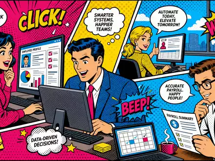 Pop Art Comic der Automatic Data Processing US0530151036 HR Software Branche in bunten Lichtenstein Farben - Foto: THN