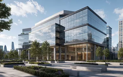J Sainsbury plc GB00B019KW72 präsentiert ein Architektur-Render eines modernen Bürogebäudes in London - Foto: THN