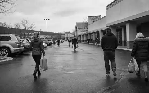 Ross Stores Inc. (US7782961038) prägt Einkaufsverhalten in US-Vorstädten, dokumentarisch festgehalten vor generischem Shopping-Center-Parkplatz - Foto: THN