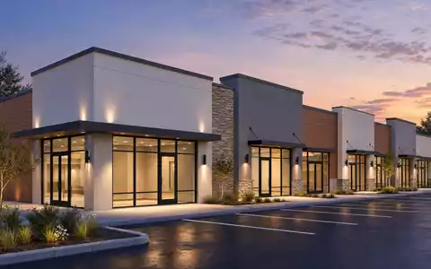 Ross Stores Inc. (US7782961038) nutzt Ladenflächen in Einkaufszentren, hier als moderner Architektur-Render eines Gebäudes gezeigt - Foto: THN