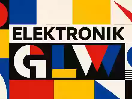 Corning Inc. Bauhaus-Design US2193501051 – Geometrisches Plakat mit ELEKTRONIK-Text und NYSE-Kürzel GLW - Foto: THN