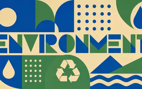 Veolia Environnement S.A. (FR0000124141) gestaltet ein geometrisches Bauhaus-Poster mit Wasser-Symbolik und dem Wort ENVIRONMENT - Foto: THN