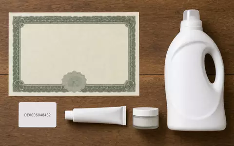 Flatlay mit Aktienzertifikat visualisiert die Kapitalanlage in Henkel AG & Co. KGaA Vz, ISIN DE0006048432 - Foto: THN