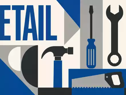 Bauhaus-Poster mit geometrischen Formen greift die Branche von The Home Depot Inc., ISIN US4370761029, auf - Foto: THN