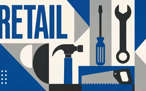 Bauhaus-Poster mit geometrischen Formen greift die Branche von The Home Depot Inc., ISIN US4370761029, auf - Foto: THN