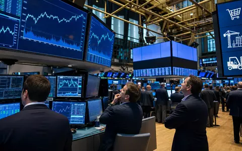 Börsen-Editorial mit Handelsraum symbolisiert den Börsenhandel der Aktie The Home Depot Inc., ISIN US4370761029, NYSE - Foto: THN