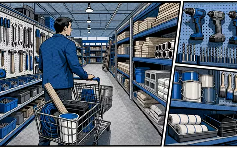 Pop-Art-Comicszene aus einem Baumarkt greift humorvoll das Geschäft von The Home Depot Inc., ISIN US4370761029 - Foto: THN