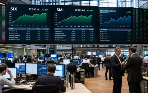 Börsen-Editorial vom Trading-Floor mit SIX- und SMI-Charts bezieht sich auf Mobimo Holding AG CH0011108872 - Foto: THN