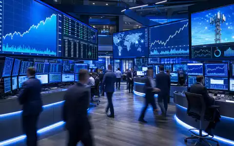 Elisa Oyj FI0009007832 Trading-Floor der Börse Nasdaq Helsinki mit Telekom-Kurscharts editorial fotografiert - Foto: THN