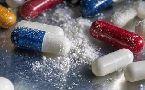 Makroaufnahme zeigt Detail von Pharmakapseln und Wirkstoffen der Firma Orion Oyj, ISIN FI0009014377, in Nahaufnahme - Foto: THN