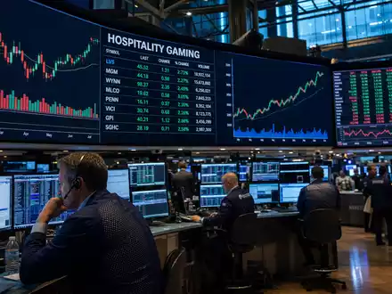 Caesars Entertainment an der NYSE mit Gaming Kursen auf dem Handelsfloor, Aktie ISIN US12738T1034 gelistet - Foto: THN