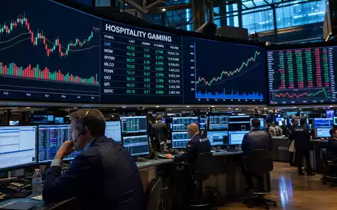 Caesars Entertainment an der NYSE mit Gaming Kursen auf dem Handelsfloor, Aktie ISIN US12738T1034 gelistet - Foto: THN