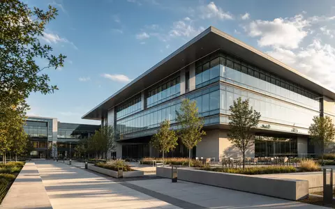 Cadence Design Systems US12541W1027 moderner Technologiecampus in San Jose als fotorealistisches Architektur-Rendering mit Glasfassade - Foto: THN