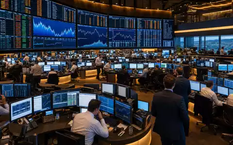 Chubb Limited Börsensaal CH0044328745 an der SIX Swiss Exchange mit Händlern und Versicherungs-Kurscharts an Screens - Foto: THN