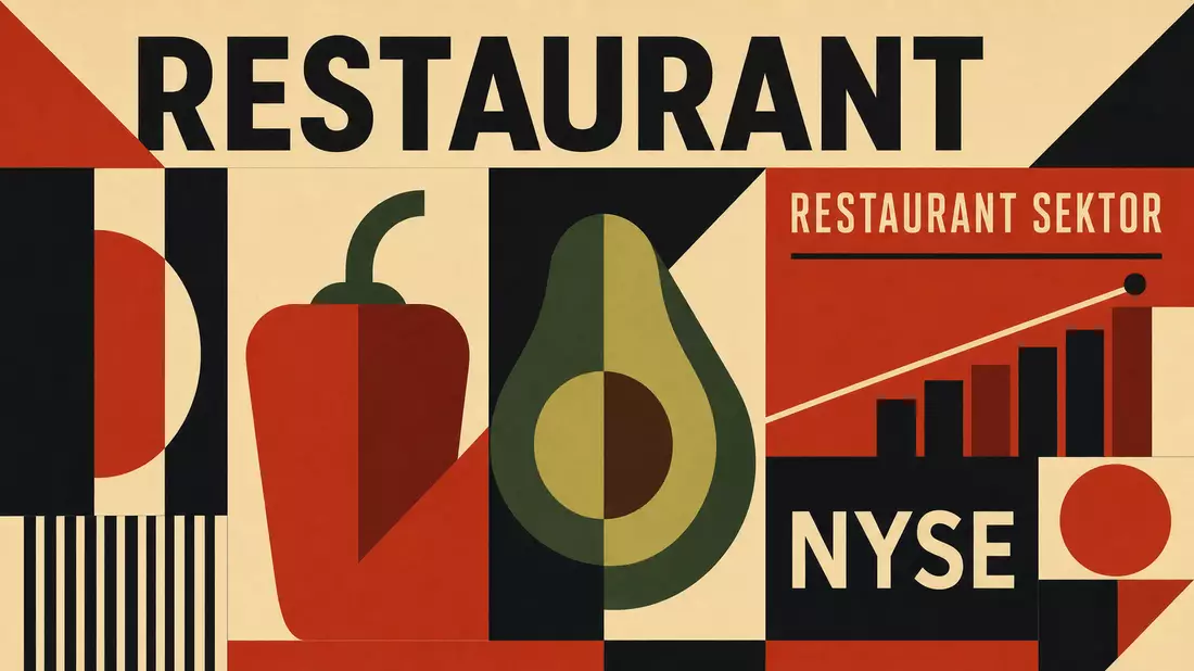 Geometrisches Bauhaus-Poster im Restaurant-Sektor-Stil mit Terrakotta, Avocado und NYSE-Text