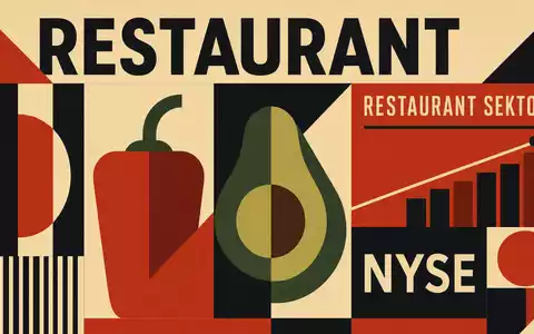 Chipotle Mexican Grill Bauhaus Poster mit NYSE und geometrischen Formen steht fĂŒr die Aktie US1696561059 - Foto: THN