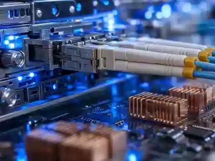 Makroaufnahme von Serverkomponenten symbolisiert Prosus N.V., ISIN NL0013654783, Internet-Infrastruktur der digitalen Beteiligungsholding - Foto: THN