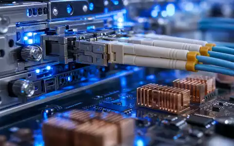 Makroaufnahme von Serverkomponenten symbolisiert Prosus N.V., ISIN NL0013654783, Internet-Infrastruktur der digitalen Beteiligungsholding - Foto: THN