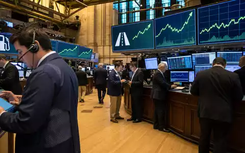 Börsen-Editorial vom Trading-Floor mit Charts zeigt Marktumfeld von Vontier Corp US92886T1051 an der Börse - Foto: THN