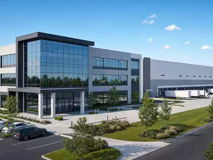 Architektur-Render zeigt modernen Firmensitz und Logistikzentrum, passend zu W.W. Grainger Inc, ISIN US3848021040 - Foto: THN