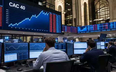 Vivendi SE (FR0000127771) notiert im CAC 40; die Szene zeigt einen Börsen-Handelsraum in Paris - Foto: THN