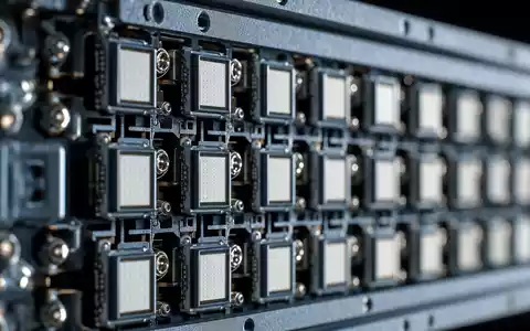 Nokia Oyj (FI0009000681) Makroaufnahme eines Antennen-Arrays zeigt Präzisionstechnik der 5G-Netzwerkausrüstung im Detail - Foto: THN