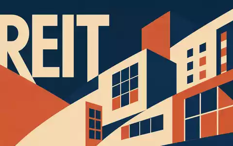 Geometrisches Bauhaus-Poster mit Sektor-Kürzel REIT visualisiert das Geschäftsfeld von Fabege AB (SE0011166974) - Foto: THN