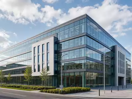Castellum AB (SE0021921319) besitzt moderne Gewerbeimmobilien mit Glasfassaden in nordischen Wachstumsstädten heute - Foto: THN