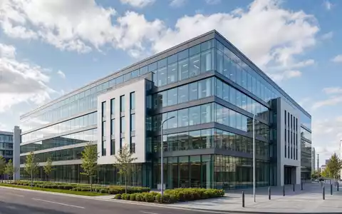 Castellum AB (SE0021921319) besitzt moderne Gewerbeimmobilien mit Glasfassaden in nordischen WachstumsstÀdten heute - Foto: THN