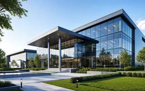 Clariant AG (CH0012142631) zeigt gläserne Firmenzentrale als architektonisches Render mit klaren Linien und modernem Design - Foto: THN