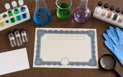 Clariant AG (CH0012142631) als Flatlay-Komposition mit Aktienzertifikat, ISIN-Karte und branchentypischen Objekten von oben fotografiert - Foto: THN