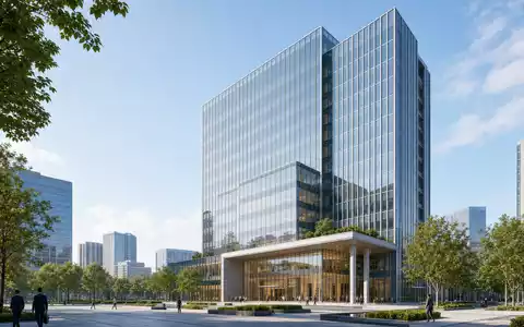 Baloise Holding AG (CH0012410517) zeigt gläserne Firmenzentrale als architektonisches Render mit klaren Linien und modernem - Foto: THN
