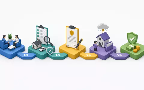 Baloise Holding AG (CH0012410517) als isometrisches 3D-Diagramm der Wertschöpfungskette mit stilisierten Icons und Verbindungslinien - Foto: THN