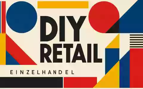 Hornbach Holding DE0006083405 als geometrisches Bauhaus-Poster mit DIY RETAIL und EINZELHANDEL Sektor-Text - Foto: THN