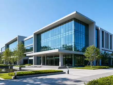 Moderne Architektur-Visualisierung eines Firmensitzes reprÀsentiert den Unternehmenssitz von Monster Beverage, ISIN US61174X1090, in der GetrÀnkeindustrie - Foto: THN