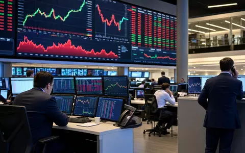 Mosaic Company US61945C1036 zeigt eine Börsen-Editorial-Szene mit Tradern und Agrar-Rohstoffcharts an der NYSE - Foto: THN
