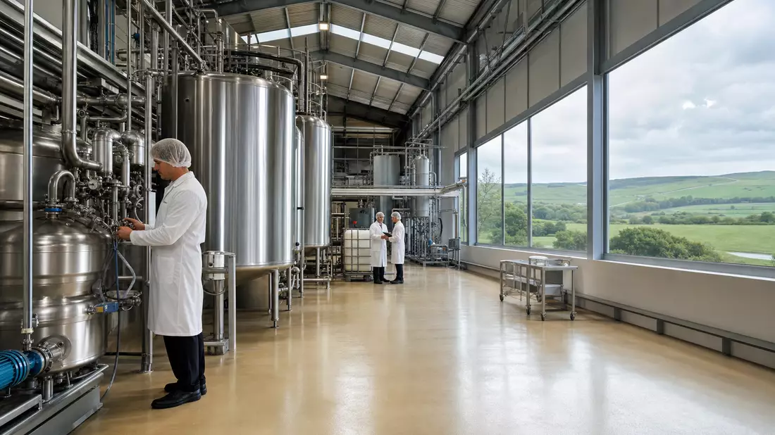 Fotorealistische Produktionsanlage für Lebensmittelzutaten, Kerry Group plc IE0004906560, Irland