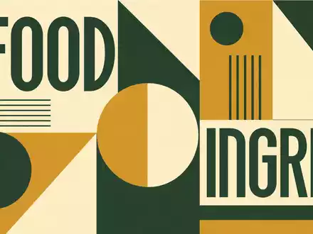 Kerry Group plc IE0004906560 wird als geometrisches Bauhaus-Poster mit den Sektor-Begriffen FOOD und INGRED gestaltet - Foto: THN