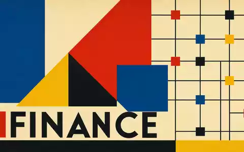 Mastercard Inc. (ISIN US57636Q1040) symbolisiert der Finanzsektor durch ein geometrisches Bauhaus-Poster mit klaren Formen - Foto: THN