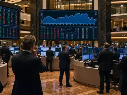 Börsen-Editorial am Handelsplatz Frankfurt zeigt Charts, relevant für Notierung der Industrieholding MBB SE, ISIN DE000A0ETBQ4 - Foto: THN