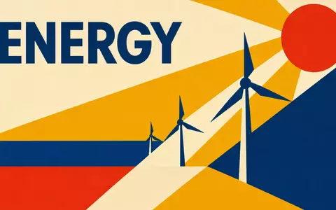 EDP Renováveis S.A. (ES0127797019) erscheint als Bauhaus-Poster mit geometrischen Windturbinen und dem Wort ENERGY - Foto: THN