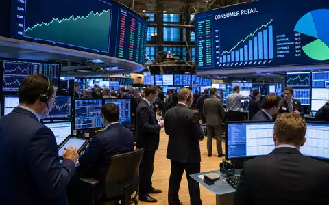 Börsen-Editorial mit Trading-Floor und Konsumgüter-Charts symbolisiert Börsennotierung von Ulta Beauty Inc., ISIN US90384S3031, NASDAQ - Foto: THN