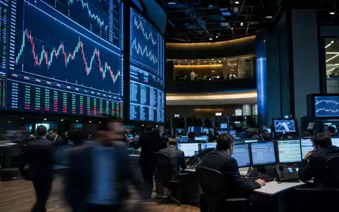 Börsen-Editorialfoto eines Trading-Floors mit Finanzcharts passt zu UniCredit S.p.A., ISIN IT0004781412, notiert im FTSE MIB - Foto: THN